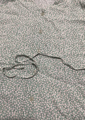 Düğmeli Çiçek Desenli Midi Bohem Elbise - Görsel 2