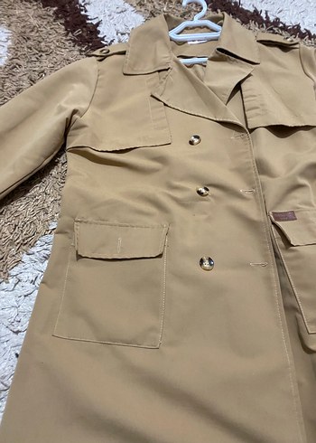 Bej Uzun Boy Kadın Trençkot - Görsel 3