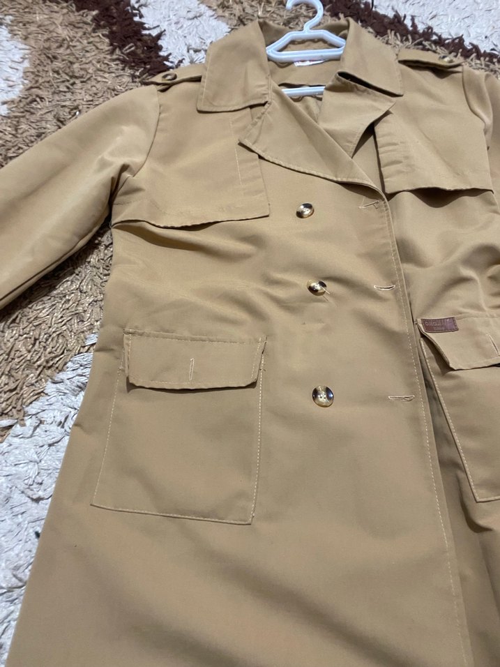 Bej Uzun Boy Kadın Trençkot - Görsel 3