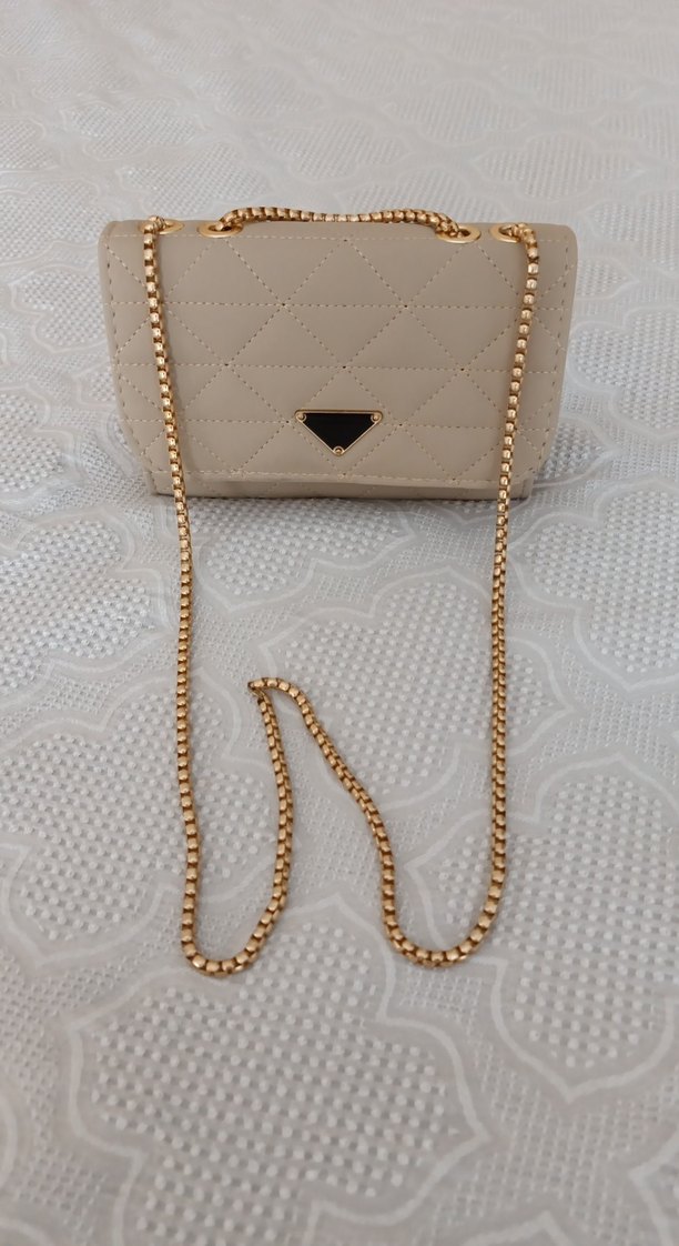 Deri Zincir Detaylı Kadın Çanta - Görsel 4