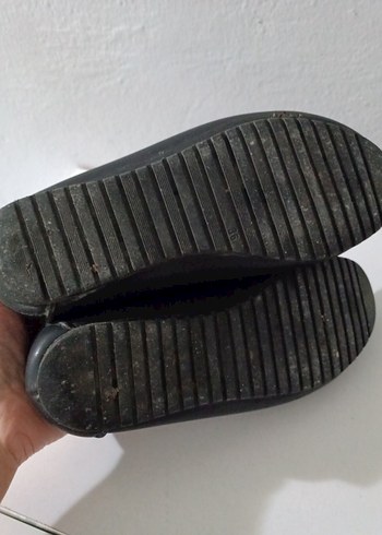 kadin babet Siyah Düğmeli Loafer Ayakkabı - Görsel 3