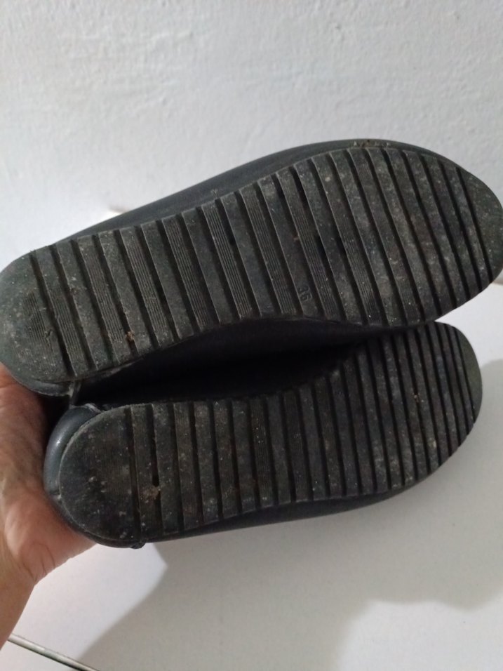 kadin babet Siyah Düğmeli Loafer Ayakkabı - Görsel 3