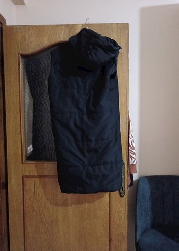 Fermuarlı Siyah Uzun Kesim Kadın Yelek - Görsel 2