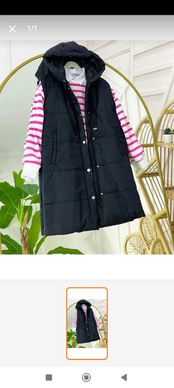 Fermuarlı Siyah Uzun Kesim Kadın Yelek - Görsel 3