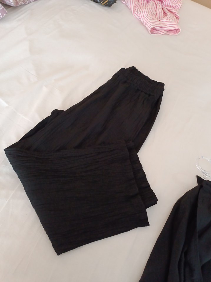 ikili takım Düğmeli Uzun Kollu Siyah Gömlek - Görsel 5