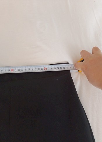 Siyah Uzun Düz Kesim Etek - Görsel 6