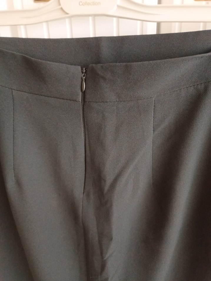 Siyah Uzun Düz Kesim Etek - Görsel 4