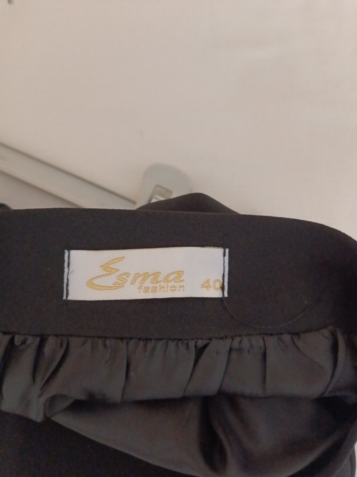 Siyah Uzun Düz Kesim Etek - Görsel 5