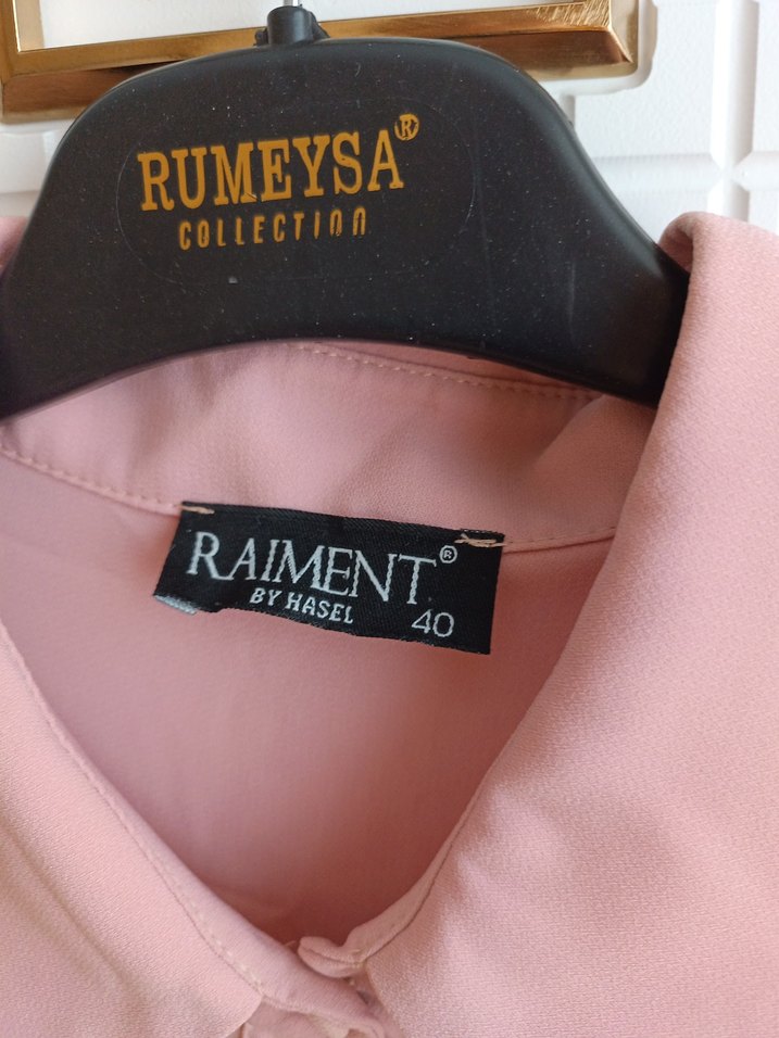 Pembe Uzun Kollu Kadın  Tunik - Görsel 5