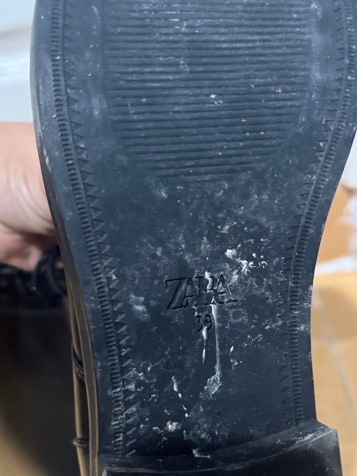 Siyah Deri Bağcıklı Gotik Stiletto Çizme - Görsel 4