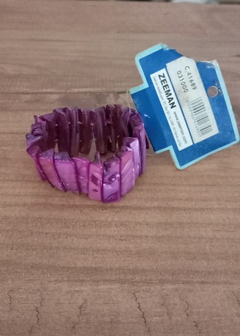Elastik Bağlamalı Mor Tie-Dye Bileklik