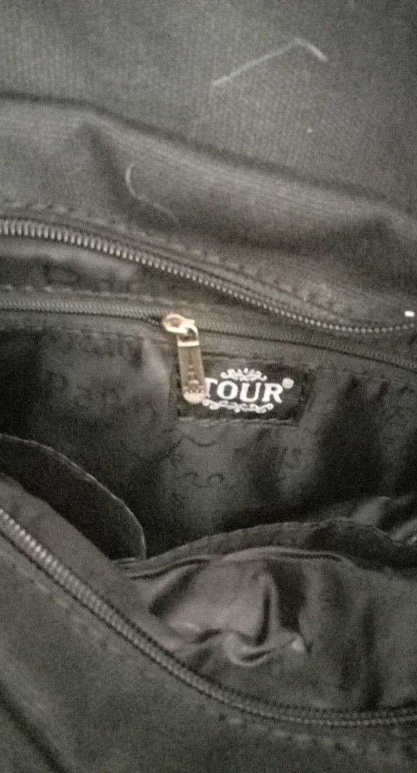 Fermuarlı Siyah Baskılı Parisian Kadın Çanta - Görsel 4