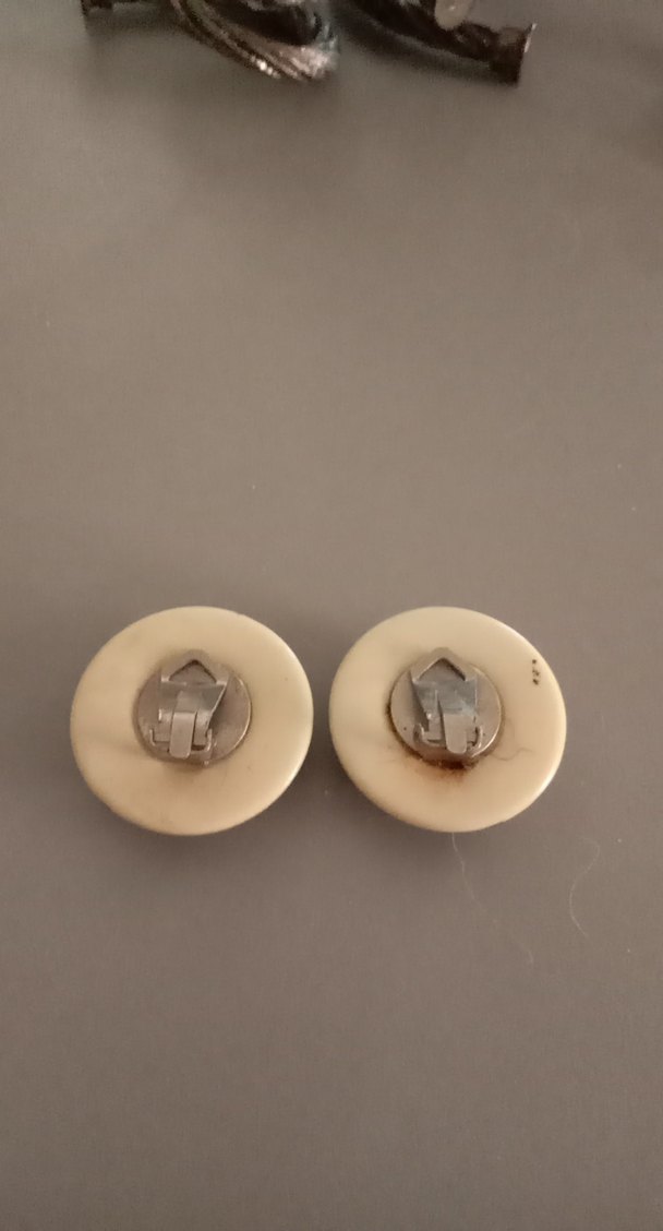 Bohem Zebra Desenli Düğmeli Küpe - Görsel 2