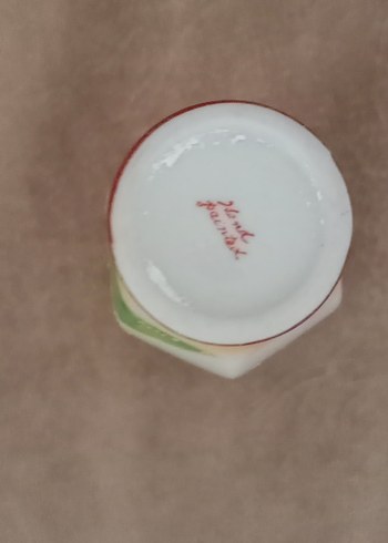 Renkli Japon Figürlü porselen Vazo - Görsel 3