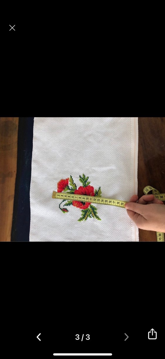 Kırmızı Gelincik Nakış Deseni - Görsel 2