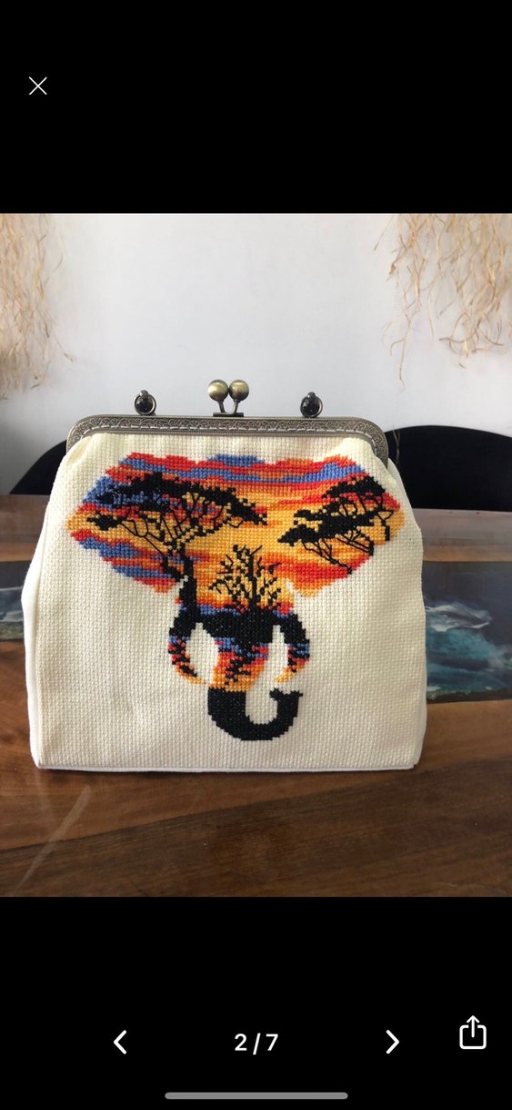 Nakışlı Boncuklu Bohem Kadın Çanta - Görsel 2