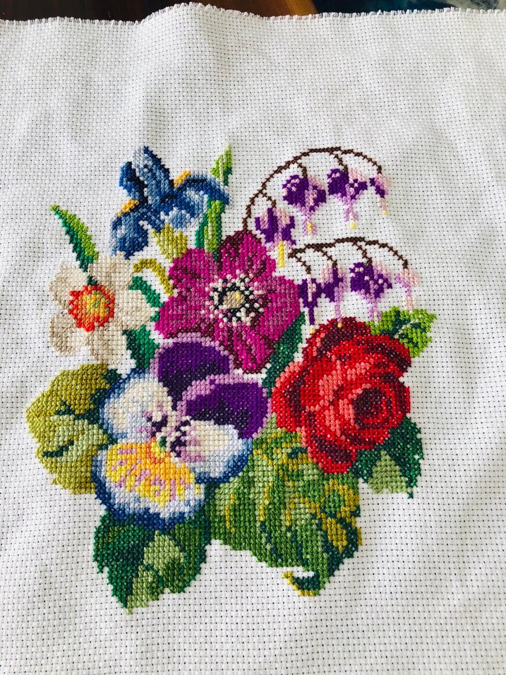 Renkli Çiçek Desenli Bohem Nakış - Görsel 2