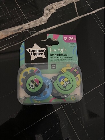 Tommee tippee 18-36 ay ikili ortodondik emzik.
