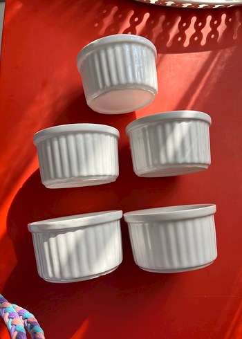 Beyaz Seramik Yemek Kapları Seti - Görsel 6