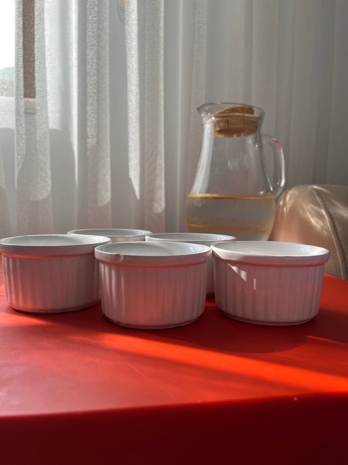 Beyaz Seramik Yemek Kapları Seti - Görsel 5