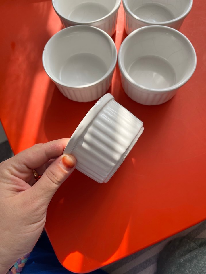 Beyaz Seramik Yemek Kapları Seti - Görsel 2