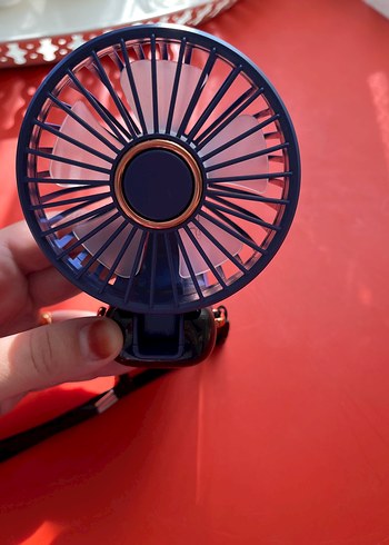 Mavi Taşınabilir Mini Vantilatör - Görsel 3