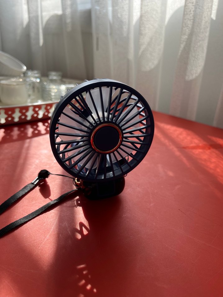 Mavi Taşınabilir Mini Vantilatör - Görsel 4
