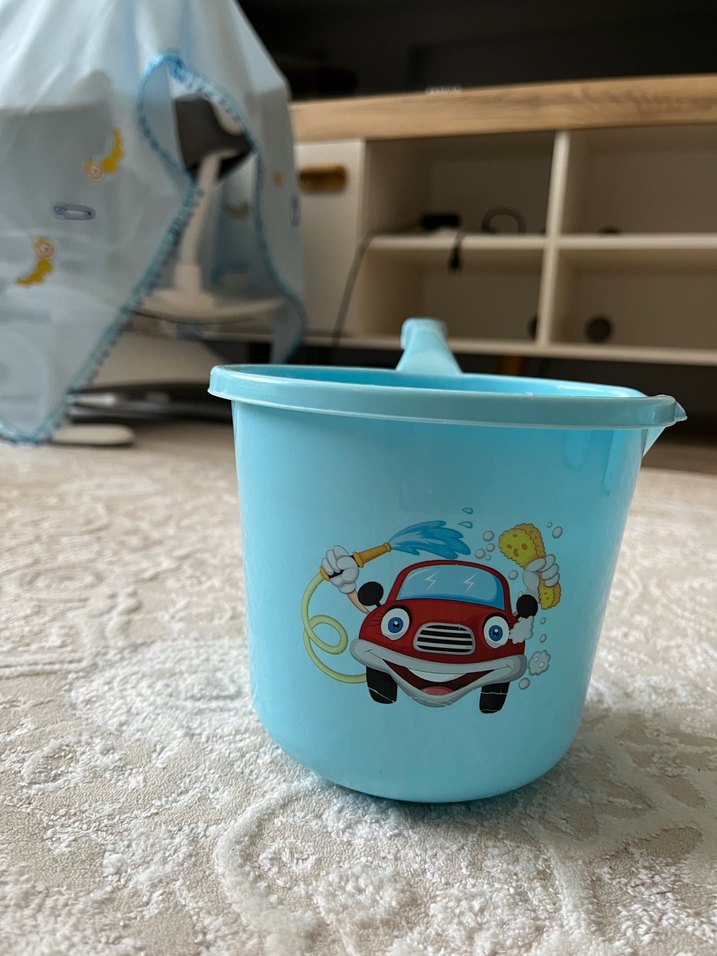 Pastel Mavi Bebek Banyo Seti - Görsel 5