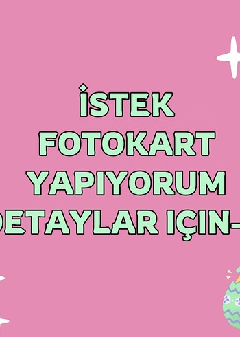 Diğer İstek Fotokart Yapiyorum İstek Pc Photocard