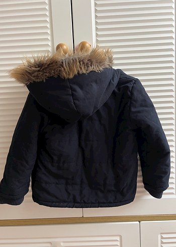 Kapüşonlu Kürklü Erkek Çocuk Kaban - Görsel 4