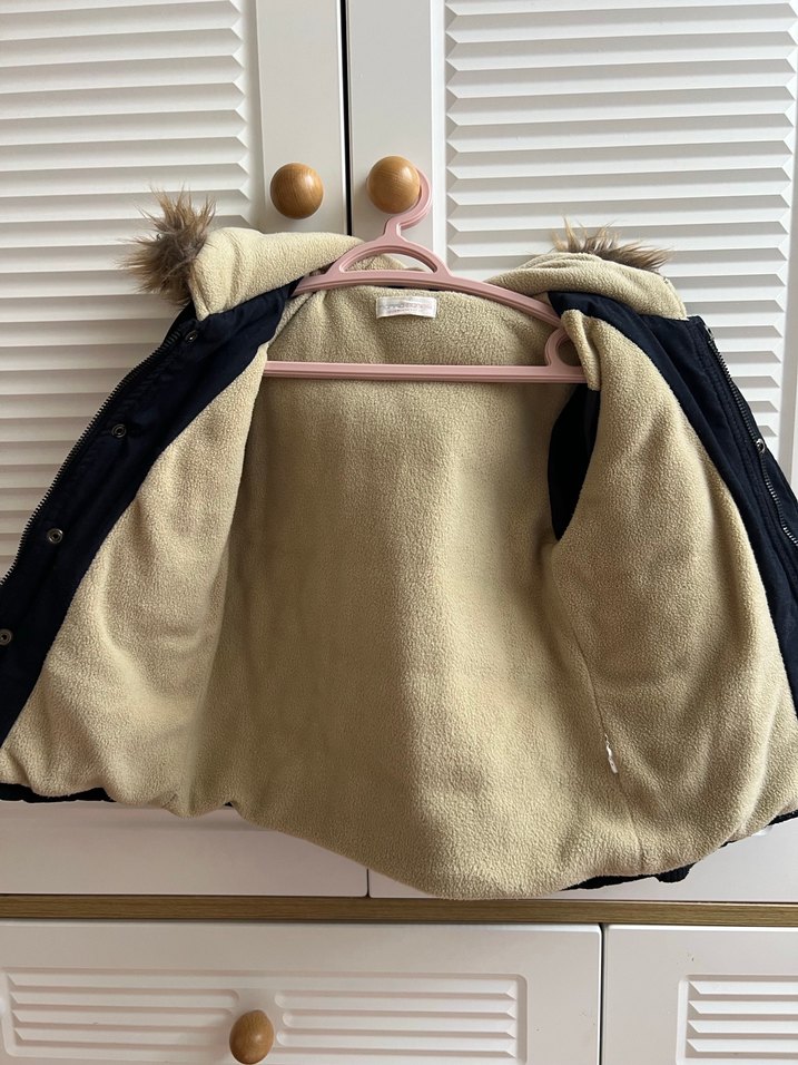 Kapüşonlu Kürklü Erkek Çocuk Kaban - Görsel 3