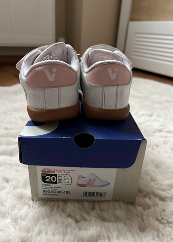 Kız Çocuk Beyaz Cırtlı Spor Ayakkabı - Görsel 5