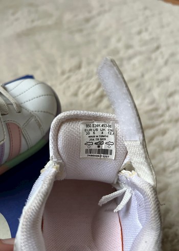 Kız Çocuk Beyaz Cırtlı Spor Ayakkabı - Görsel 3