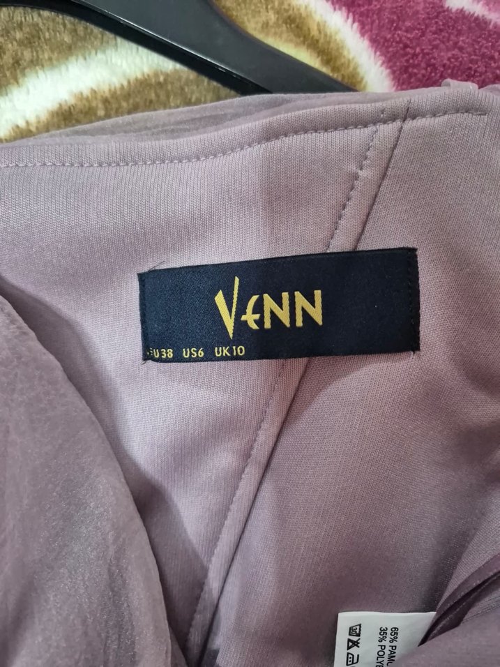 Pembe Straplez Mezuniyet Elbisesi - Görsel 4