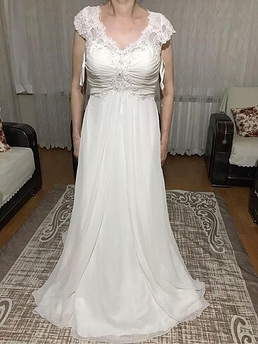Acil satılık Oleg cassini helen model gelinlik - Görsel 6