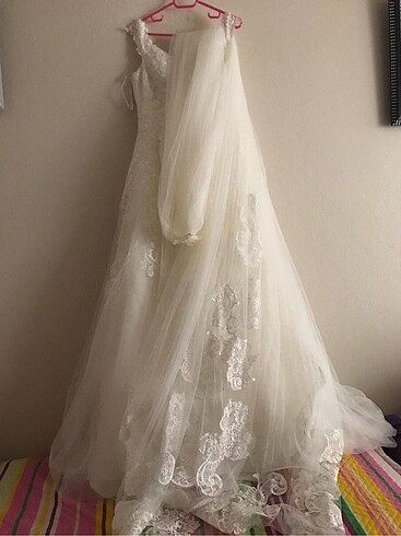 Acil satılık Oleg cassini helen model gelinlik - Görsel 6