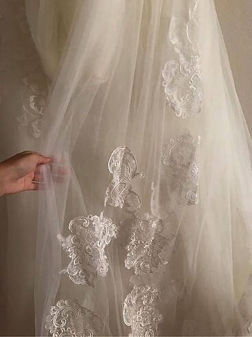 Acil satılık Oleg cassini helen model gelinlik - Görsel 5