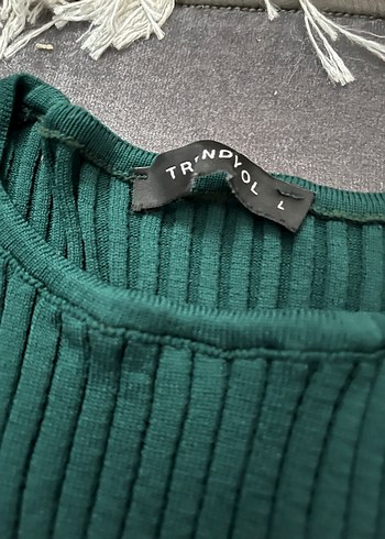 Uzun Kollu Yeşil Triko takım - Görsel 4