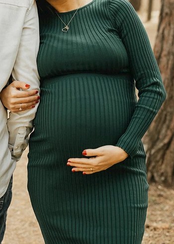 Uzun Kollu Yeşil Triko takım - Görsel 5