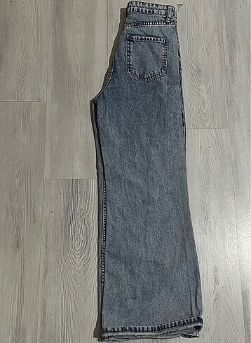 Yüksek bel palazzo kot pantolon