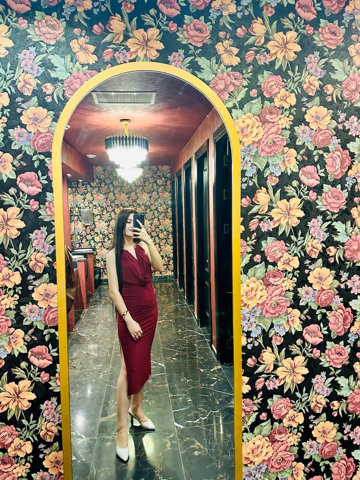 Bordo Drapeli Askılı Midi Elbise - Görsel 2