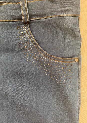 46 Beden mavi Renk Kadın Mavi Denim Kot Pantolon
