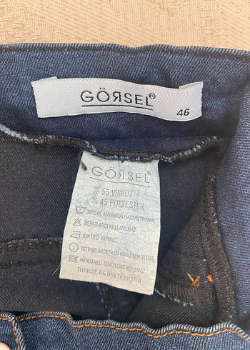 46 Beden Kadın Mavi Denim Kot Pantolon