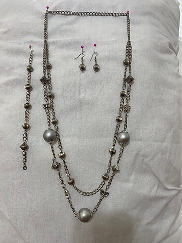 Kolye küpe bileklik set