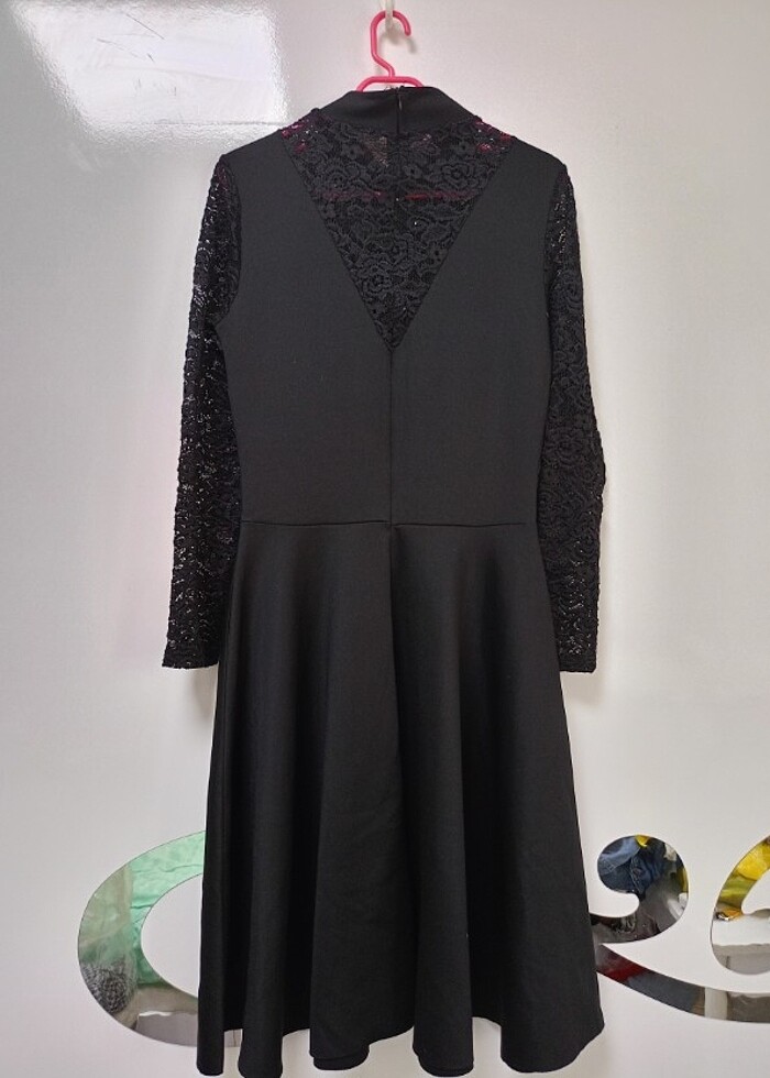 Dantelli elbise - Görsel 5