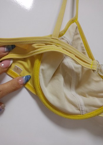 l Beden sarı Renk Sarı Bikini Üstü