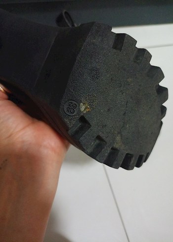 Kadın Siyah Goth Platform Topuklu Ayakkabı - Görsel 4