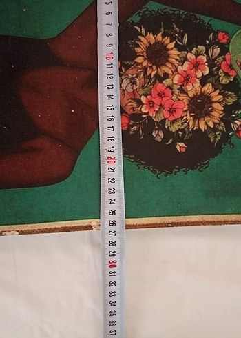 Beden çeşitli Renk Çiçekli Kadın Temalı Dekoratif Tablo