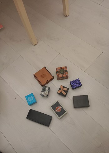 Beden çeşitli Renk takı saklama kutuları