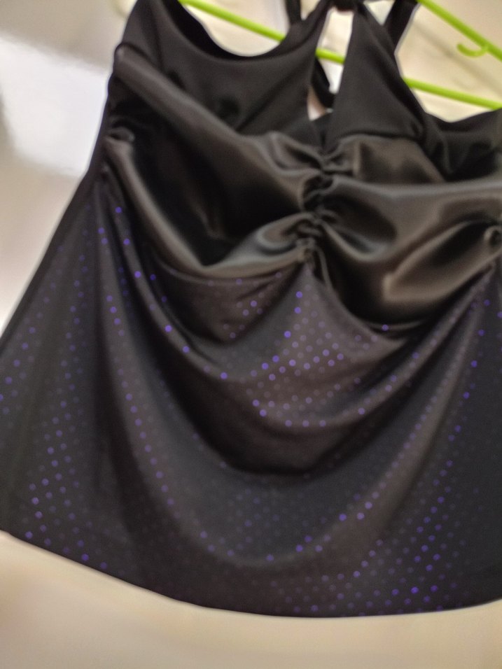 Siyah Drapeli Straplez Mini Atlet - Görsel 3